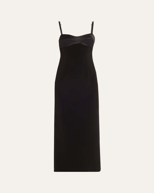 Salome Scuba Midi Dress